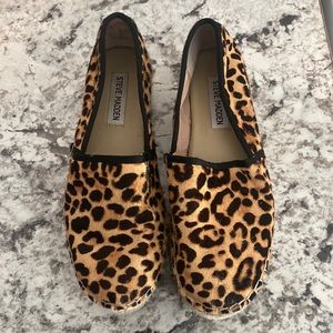 Steve Madden leopard espadrille shoe 7.5